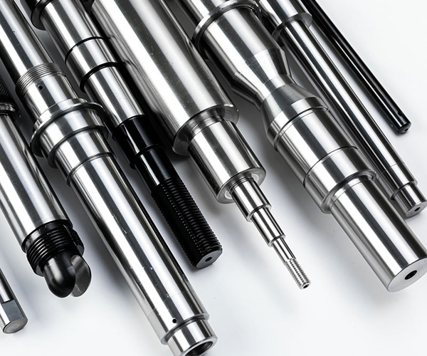 cnc machined long axis threaded shaft